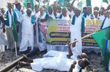 Tamil Nadu farmers block rail tracks demanding Cauvery water from Karnataka